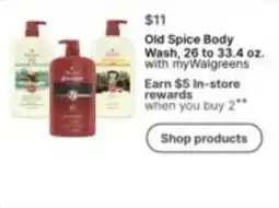 Walgreens Old Spice Body Wash offer