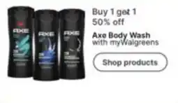 Walgreens Axe Body Wash offer