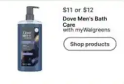 Walgreens Dove Men's Bath Care offer