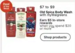 Walgreens Old Spice Body Wash offer