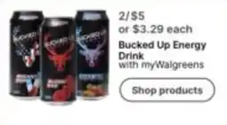 Walgreens Bucked Up Energy Drink offer