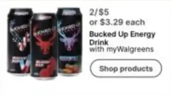 Walgreens Bucked Up Energy Drink offer