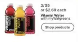 Walgreens Vitamin Water with myWalgreens offer