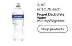 Walgreens Propel Electrolyte Water offer