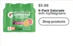 Walgreens Gatorade lower sugar offer