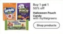 Walgreens Halloween Pouch Candy offer