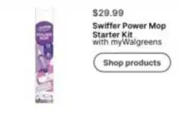 Walgreens Swiffer Power Mop Starter Kit offer
