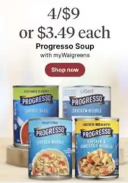 Walgreens Progresso Soup offer