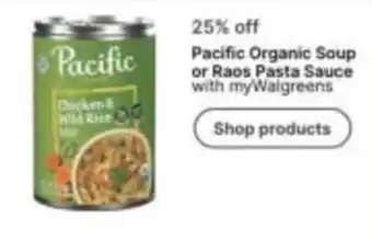 Pacific Organic Soup or Raos Pasta Sauce