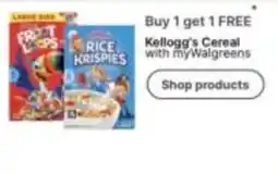 Walgreens Kellogg's Cereal offer