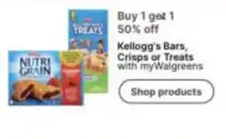Walgreens Kellogg's Bars, Crisps or Treats offer