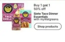 Walgreens Sieite Taco Dinner Essentials offer