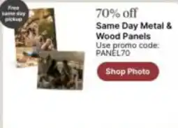 Walgreens Same Day Metal & Wood Panels offer
