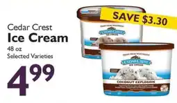 Festival Foods Cedar Crest Ice Cream offer