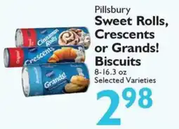 Festival Foods Pillsbury sweet rolls, crescents or grands! biscuits offer