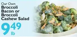 Festival Foods Our Own Broccoli Bacon or Broccoli Cashew Salad offer