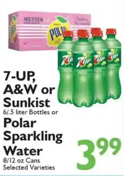 Festival Foods 7-up, a&w or sunkist polar sparkling water offer