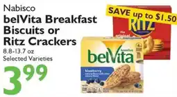 Festival Foods Nabisco belVita Breakfast Biscuits or Ritz Crackers offer