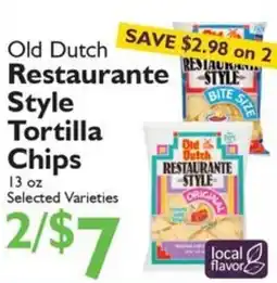 Festival Foods Old Dutch restaurant style tortilla chips offer