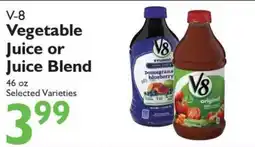 Festival Foods V-8 vegetable juice or juice blend offer