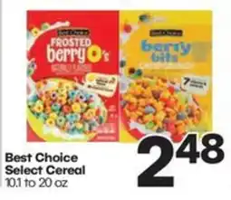 Harp's Market Best Choice Select Cereal offer