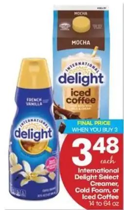 Harp's Market International Delight Select Creamer, Cold Foam, or Iced Coffee offer
