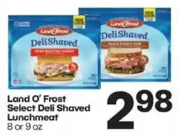 Harp's Market Land O' Frost Select Deli Shaved Lunchmeat offer