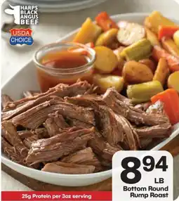 Harp's Market Harps black angus beef bottom round rump roast offer