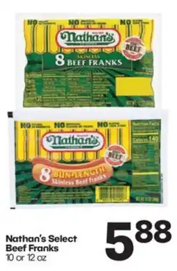 Harp's Market Nathan's Select Beef Franks offer