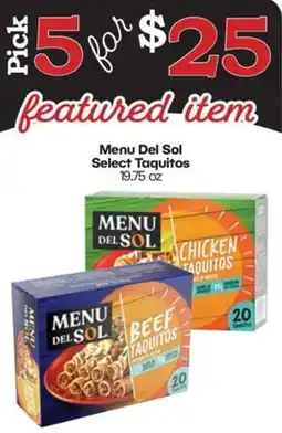 Harp's Market Menu Del Sol Select Taquitos offer