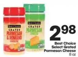 Harp's Market Best Choice Select Grated Parmesan Cheese offer