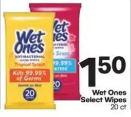 Harp's Market Wet Ones Select Wipes offer
