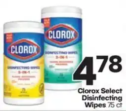 Harp's Market Clorox select disinfecting wipes offer