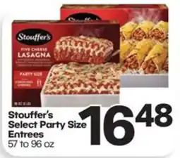 Harp's Market Stouffer's Select Party Size Entrees offer