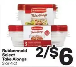 Harp's Market Rubbermaid select take alongs offer