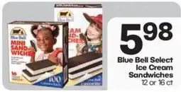 Harp's Market Blue Bell Ice Cream Sandwiches offer