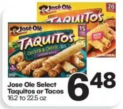 Harp's Market Jose Ole Select Taquitos or Tacos offer