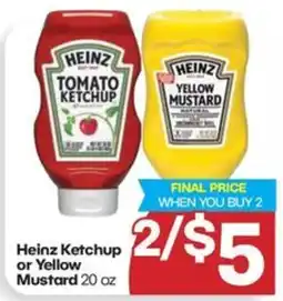 Harp's Market Heinz Ketchup or Yellow Mustard offer