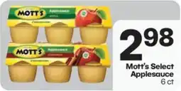 Harp's Market Mott's Select Applesauce offer