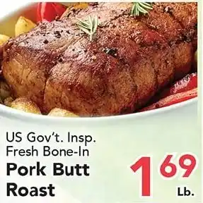 US Gov't. Insp. Fresh Bone-In Pork Butt Roast