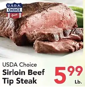 Usda Choice Sirloin Beef Tip Steak
