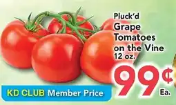 Eurofresh Market Pluck'd Grape Tomatoes on the Vine offer