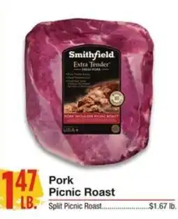 Amigos United Smithfield pork picnic roast offer