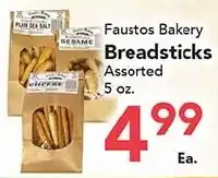 Eurofresh Market Faustos Bakery Breadsticks offer