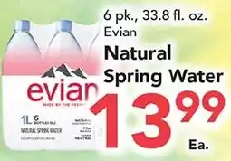 Eurofresh Market Evian Natural Spring Water offer