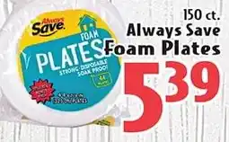 Eurofresh Market Always Save foam plates offer