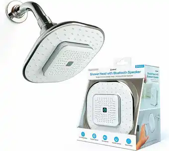 Walmart atomi 4.9 White Showerhead With Removable, Magnetic Bluetooth Speaker offer