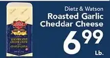 Eurofresh Market Dietz & Watson roasted garlic cheddar cheese offer