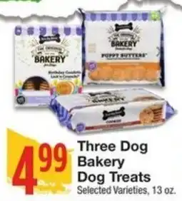 Amigos United Three Dog Bakery Dog Treats offer