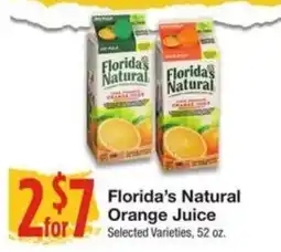 Amigos United Florida's Natural Orange Juice offer